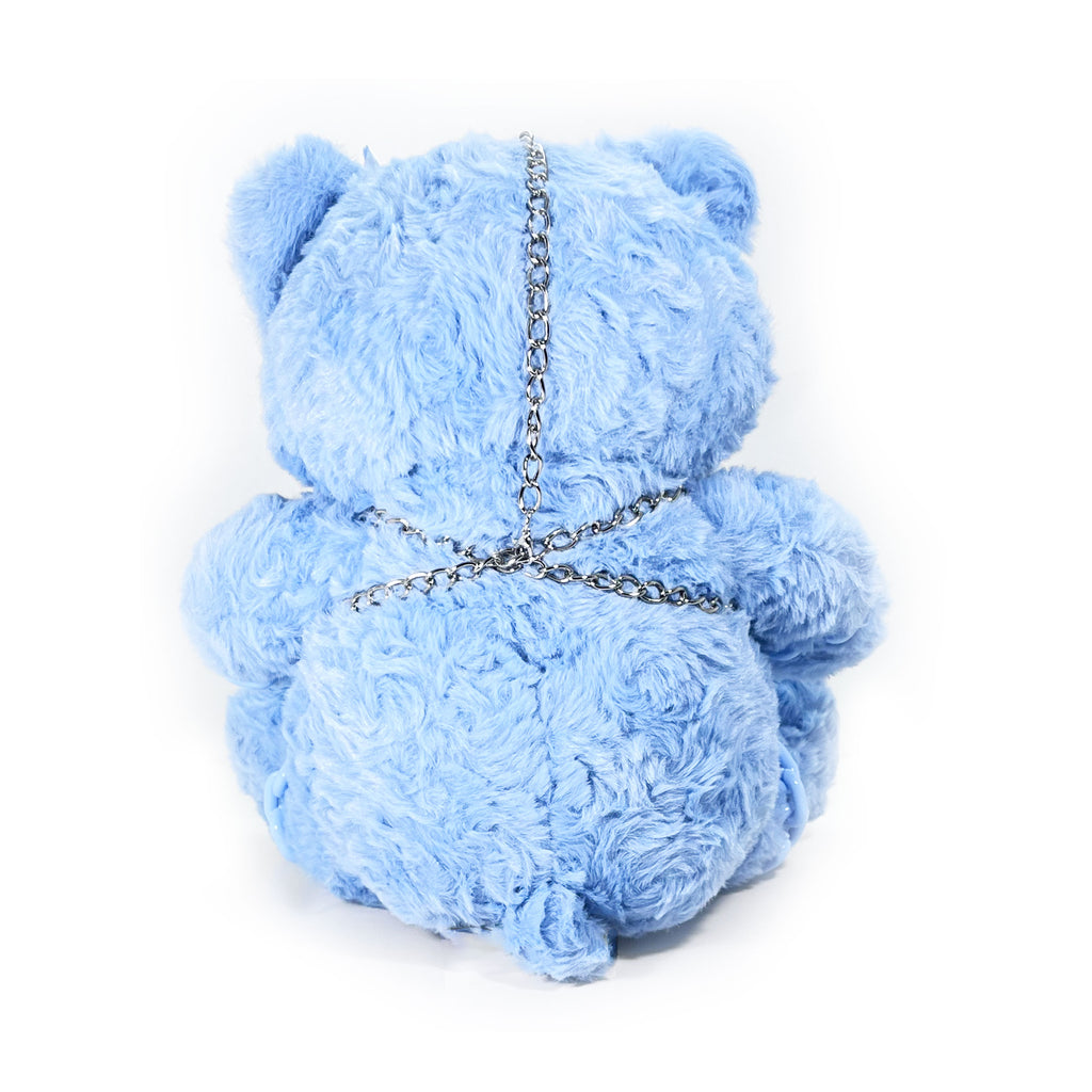 Plush Bondage Teddy Bear by Fetish Pleasure Play in Blue