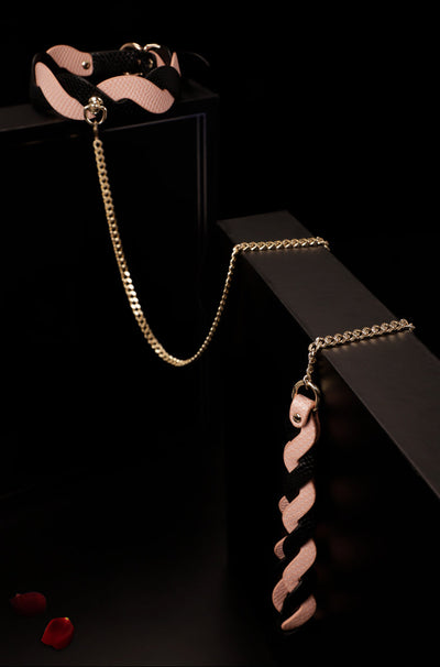 Luxe Bondage Box Set in Pink & Black Twist by Fetish Pleasure Play