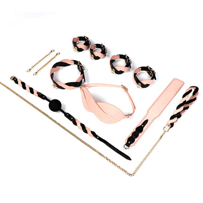 Luxe Bondage Box Set in Pink & Black Twist by Fetish Pleasure Play