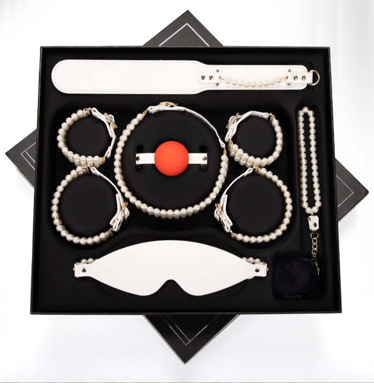 Luxe Bondage Box Set in White Pearl by Fetish Pleasure Play
