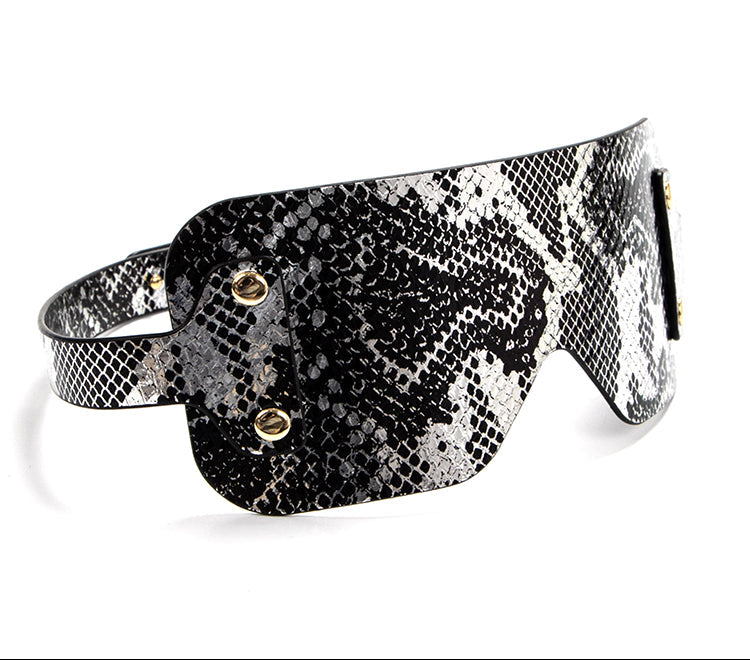 Luxe Bondage Box Set in Black & Silver Snakeskin by Fetish Pleasure Play