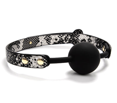 Luxe Bondage Box Set in Black & Silver Snakeskin by Fetish Pleasure Play