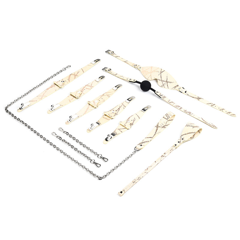 Luxe Bondage Box Set in Champagne Hologram by Fetish Pleasure Play
