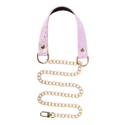 Pink Vegan Snakeskin Martingale Day Collar Necklace by Fetish Pleasure Play