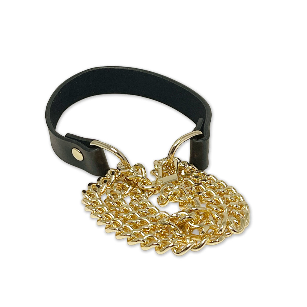 Black Choker Chain Necklace by Fetish Pleasure Play