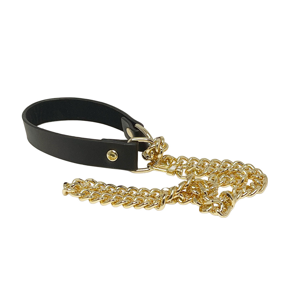 Black Choker Chain Necklace by Fetish Pleasure Play