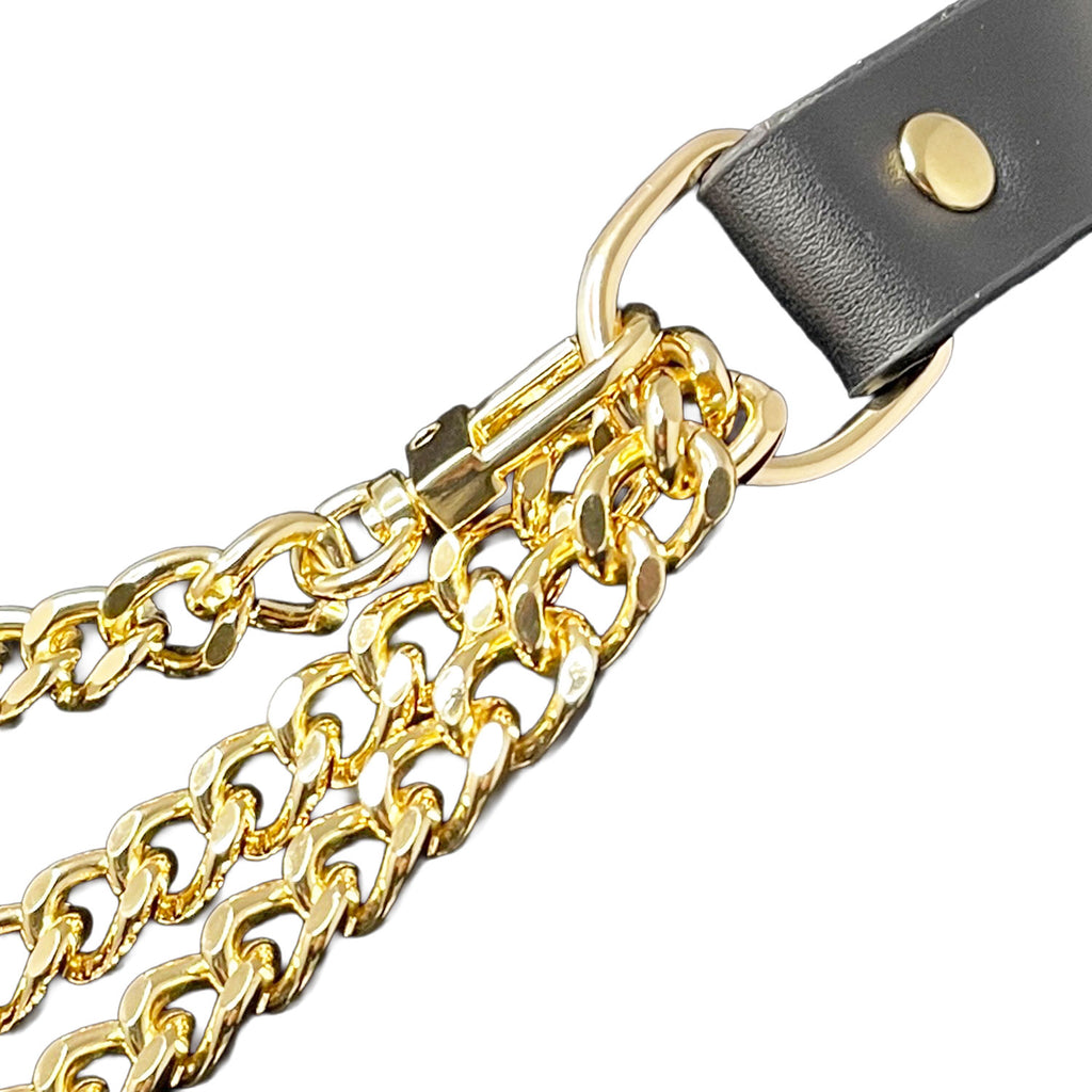 Black Choker Chain Necklace by Fetish Pleasure Play