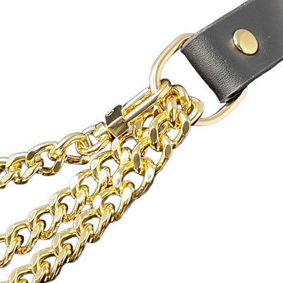 Black Choker Chain Necklace by Fetish Pleasure Play