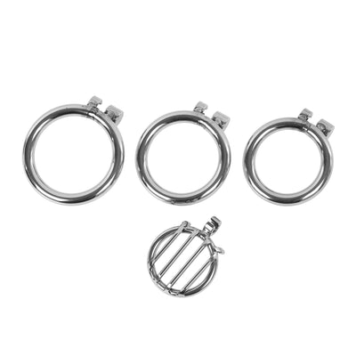 Grill Grate 15mm Flat Chastity Cage Cock Cage by Metal Pleasure Play