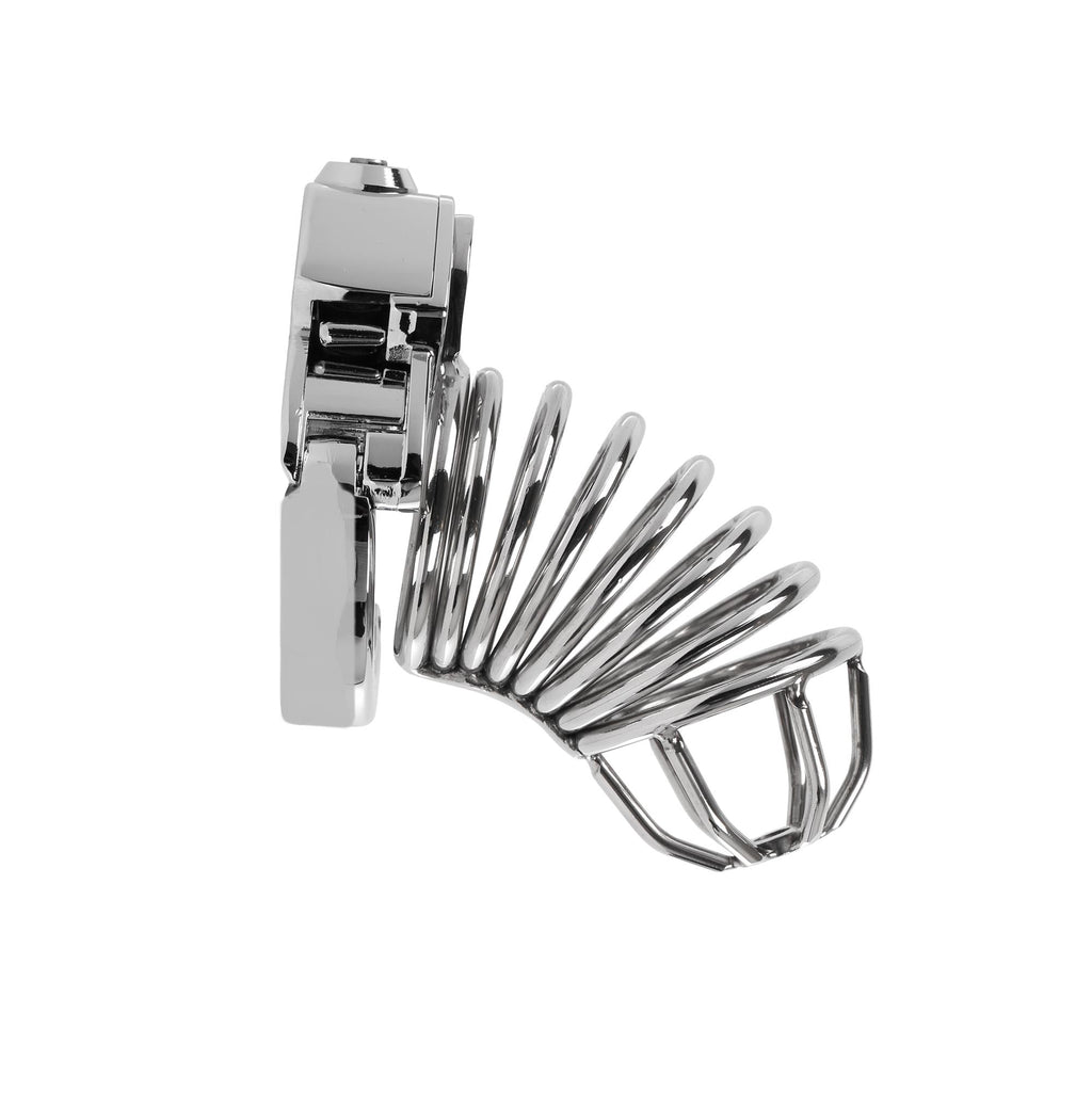 Wire Cage Adjustable Ring Metal Cock Cage by Metal Pleasure Play