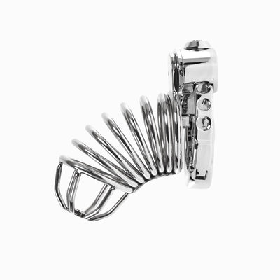 Wire Cage Adjustable Ring Metal Cock Cage by Metal Pleasure Play