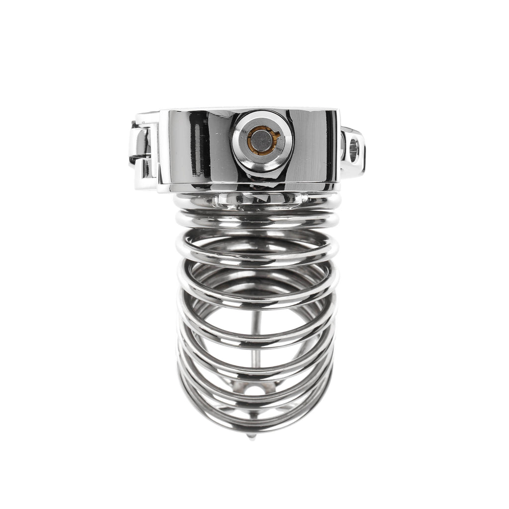 Wire Cage Adjustable Ring Metal Cock Cage by Metal Pleasure Play