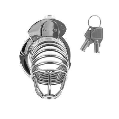 Wire Cage Adjustable Ring Metal Cock Cage by Metal Pleasure Play
