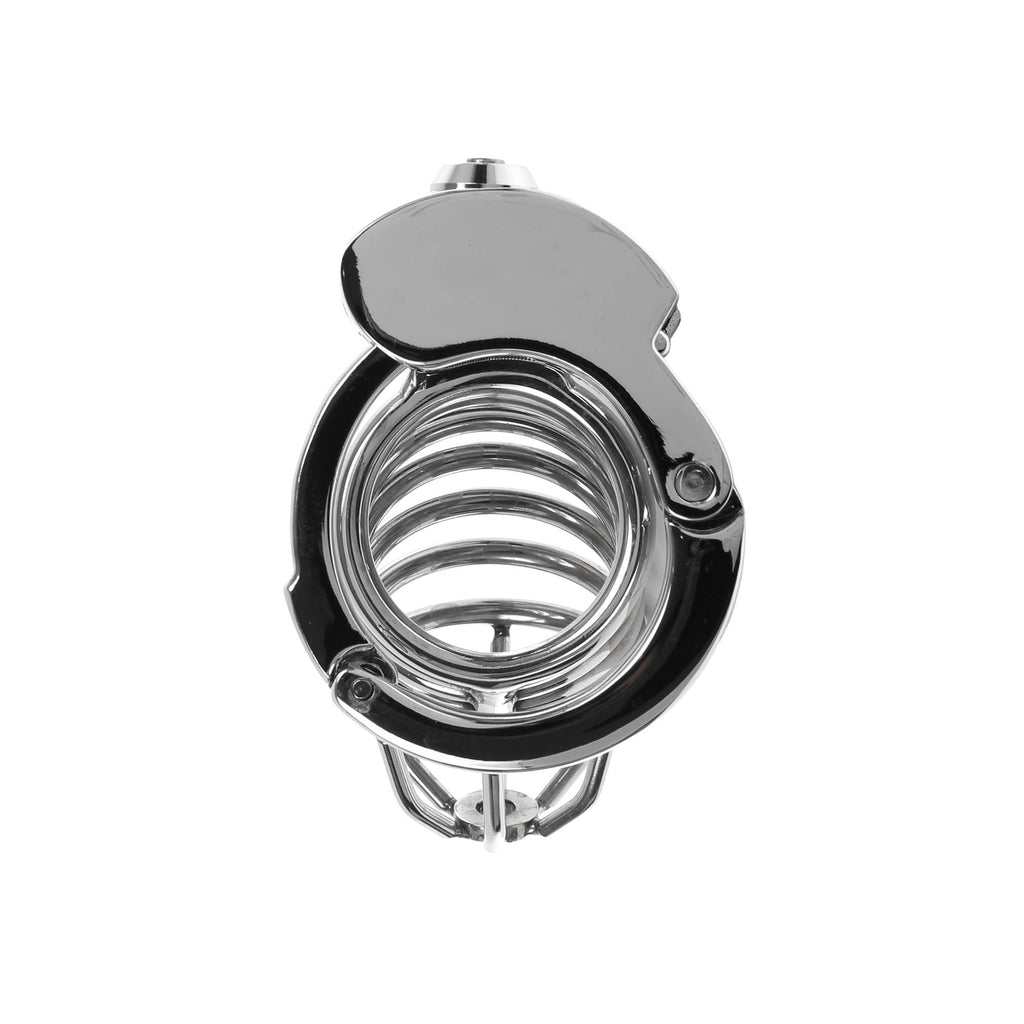 Wire Cage Adjustable Ring Metal Cock Cage by Metal Pleasure Play
