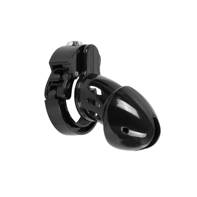 Black ABS Plastic Adjustable Ring Cock Cage Chastity Cage by Metal Pleasure Play