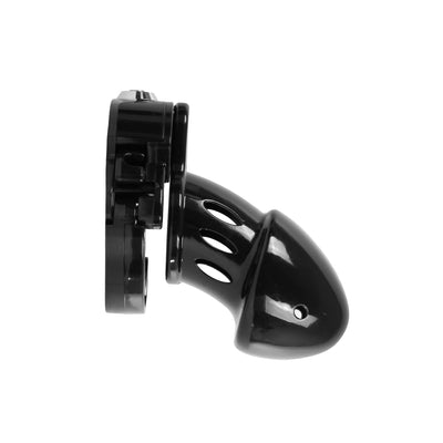 Black ABS Plastic Adjustable Ring Cock Cage Chastity Cage by Metal Pleasure Play