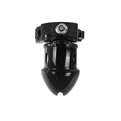 Black ABS Plastic Adjustable Ring Cock Cage Chastity Cage by Metal Pleasure Play