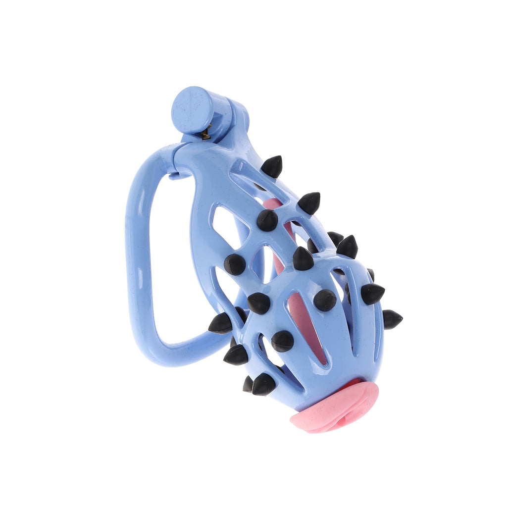 Studly Blue Sissy Chastity Cage with Plug by Fetish Pleasure Play