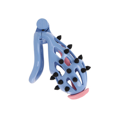 Studly Blue Sissy Chastity Cage with Plug by Fetish Pleasure Play