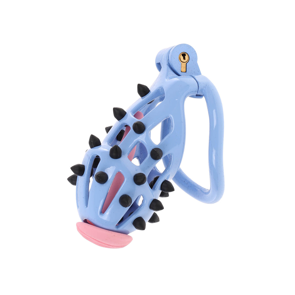 Studly Blue Sissy Chastity Cage with Plug by Fetish Pleasure Play