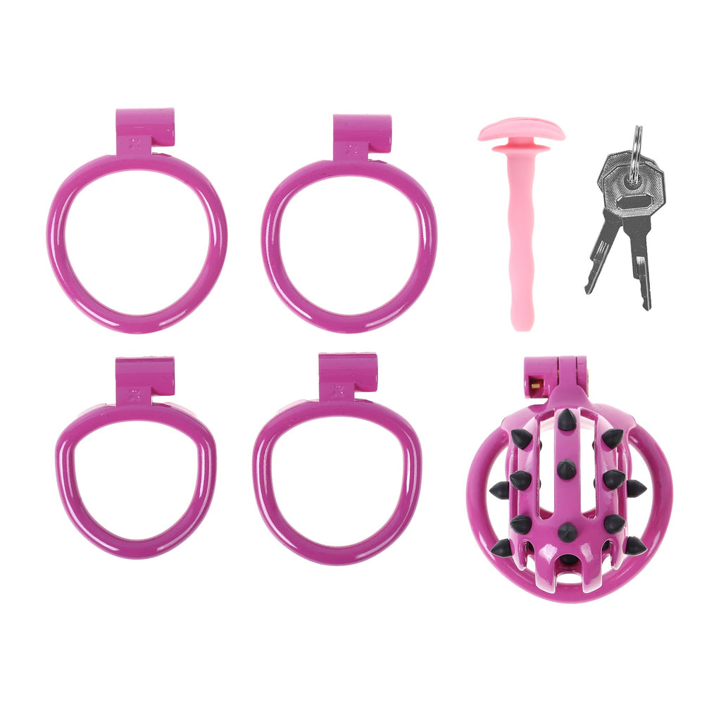 Studly Stubby Sissy Chastity Cage with Plug by Fetish Pleasure Play
