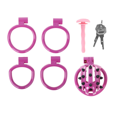Studly Stubby Sissy Chastity Cage with Plug by Fetish Pleasure Play