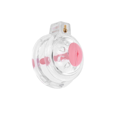 Clear Sweetheart Pussy Sissy Chastity Case with Plug by Fetish Pleasure Play