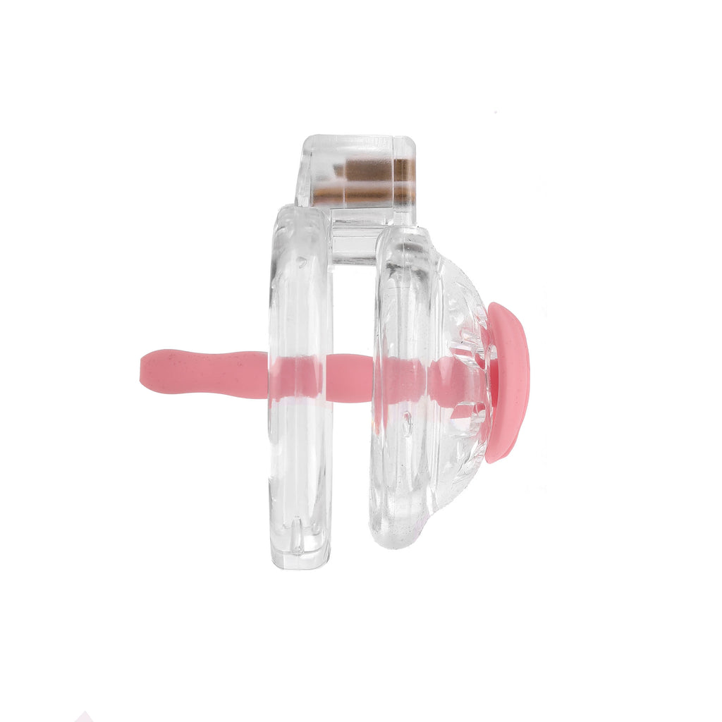 Clear Sweetheart Pussy Sissy Chastity Case with Plug by Fetish Pleasure Play