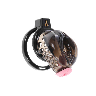 Smoked Sissy Cage with Removable Urethral Plug by Fetish Pleasure Play