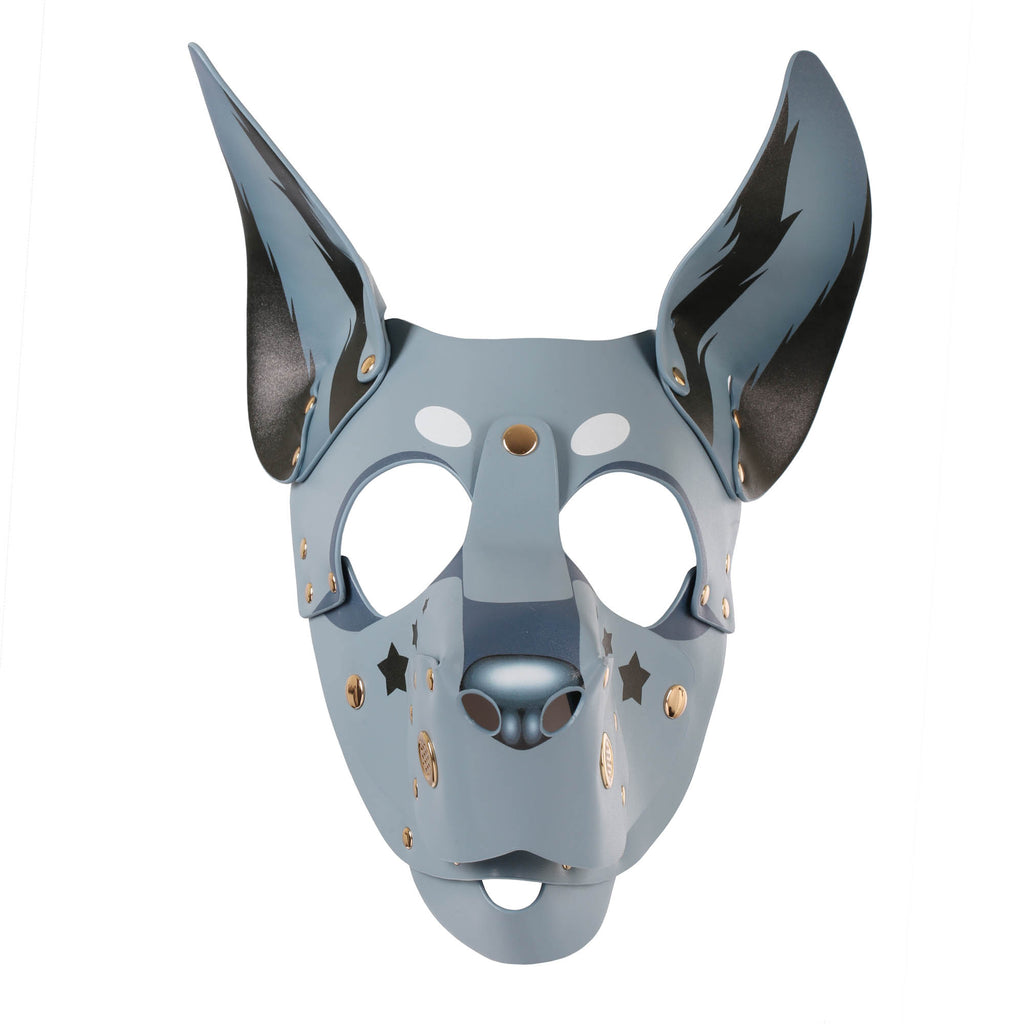 Pup Hood Dog Mask in Blue/Gray by Fetish Pleasure Play