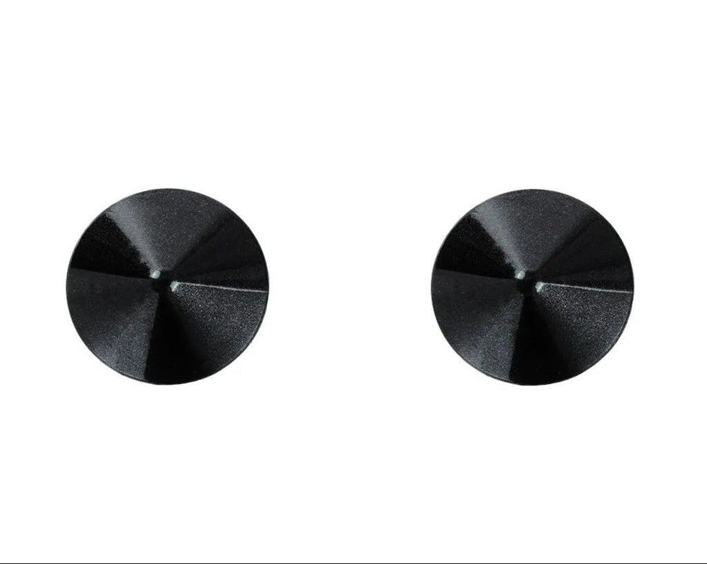 Round Metal Cone Pasties, Matte Black