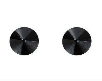 Round Metal Cone Pasties, Matte Black