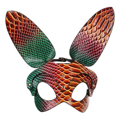 Rust Ombre Bunny Rabbit Mask