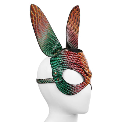Rust Ombre Bunny Rabbit Mask