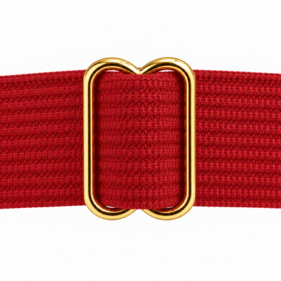 Spiked Heart Garter with Stocking Clips, Red & Gold, 2-Pack