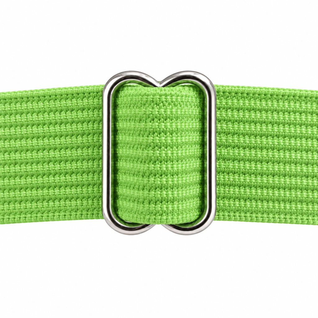 Pentagram Garter with Stocking Clips, Green & Silver, 2-Pack
