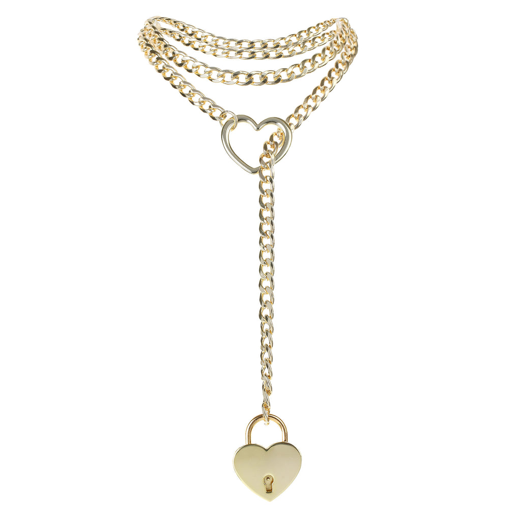 Gold Heart Lock 24