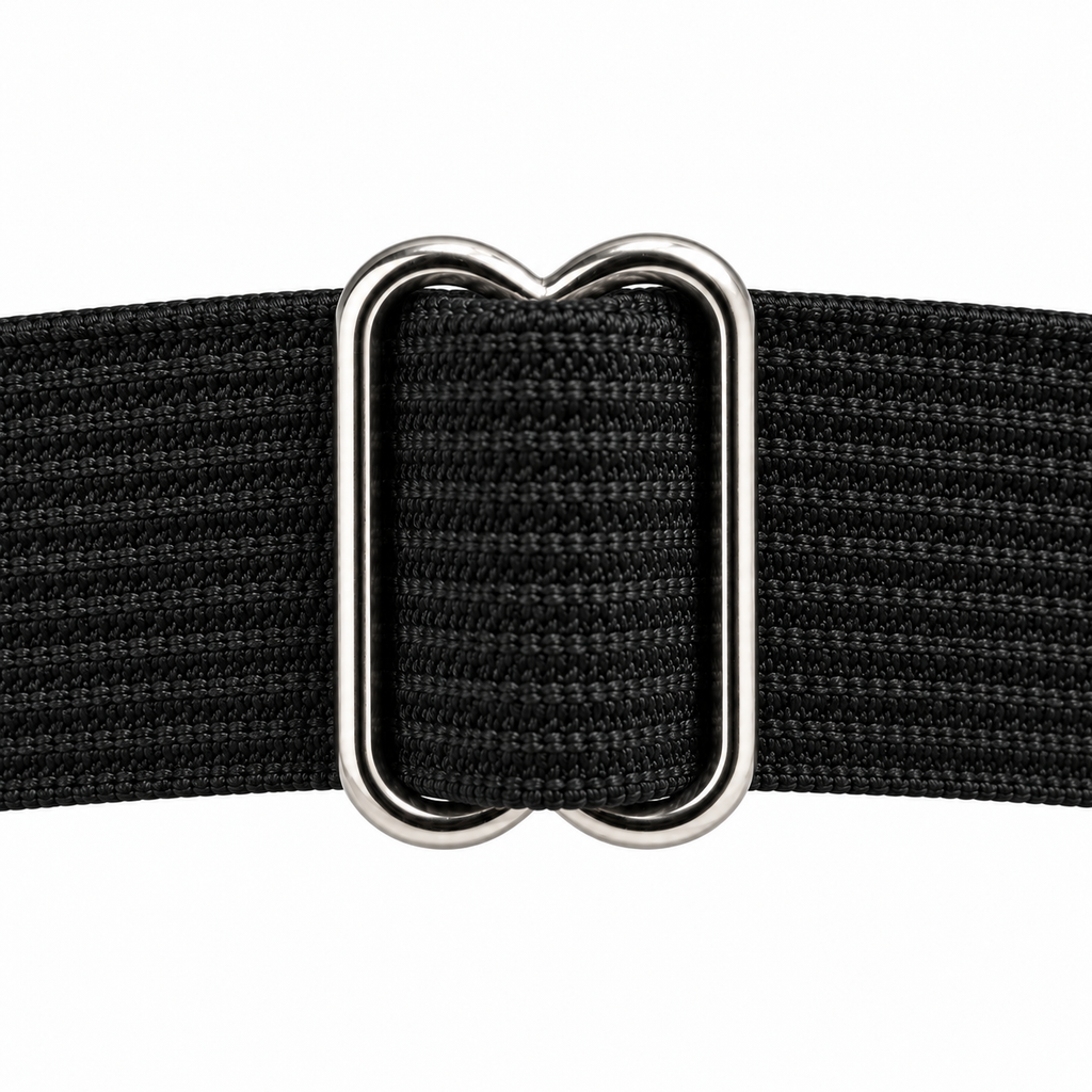Thigh Garter with Draped Chains, Black & Silver, 2-Pack