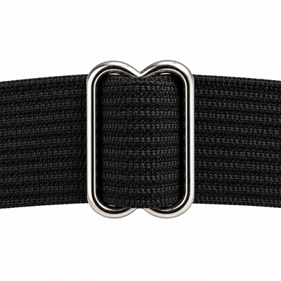 Thigh Garter with Draped Chains, Black & Silver, 2-Pack