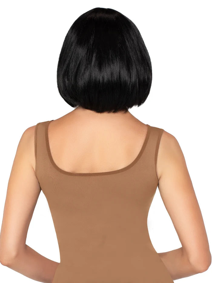 14 Inch Short Natural Bob Wig in Black, One Size