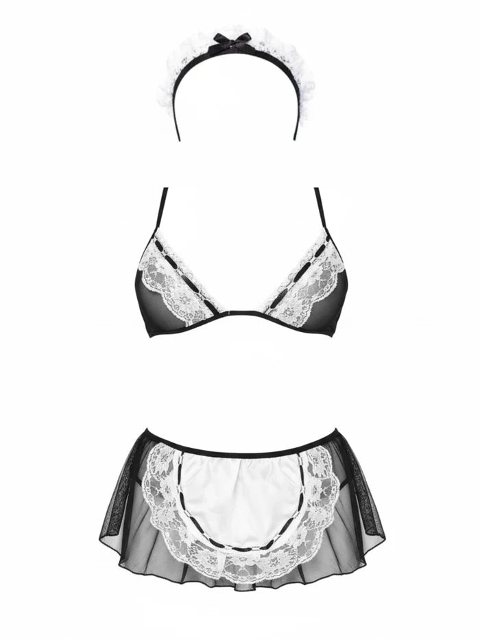 French Maid Dress Up Set - 4 Pieces