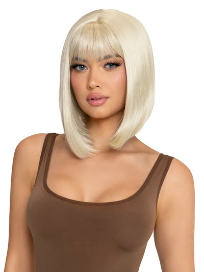 13 Inch Angled Bob Wig in Blonde, One Size