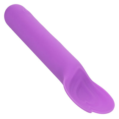 Bliss Liquid Silicone Lover Fluttering Vibrator in Purple