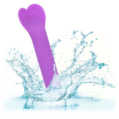Bliss Liquid Silicone Lover Fluttering Vibrator in Purple