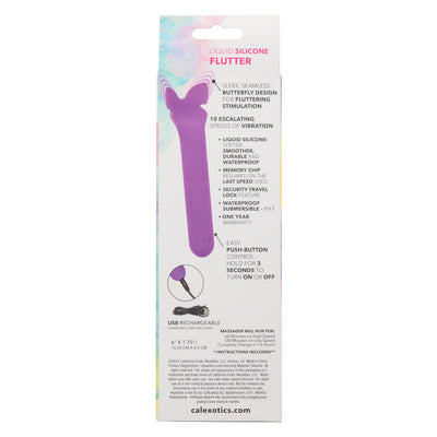 Bliss Liquid Silicone Flutter Vibrator in Purple