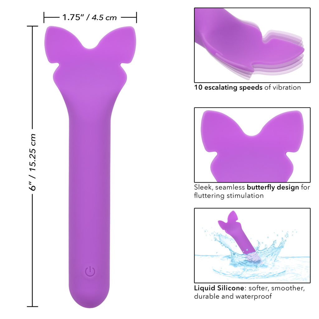 Bliss Liquid Silicone Flutter Vibrator in Purple