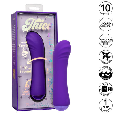Thicc Chubby Buddy Purple Dual Motor Massager Vibrator