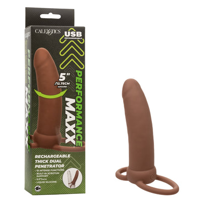 Performance Maxx Rechargeable Dual Penetrator in Brown