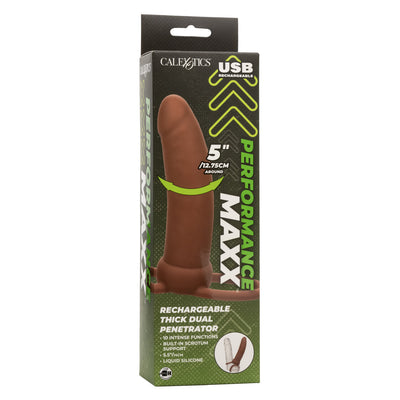 Performance Maxx Rechargeable Dual Penetrator in Brown