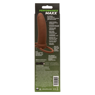 Performance Maxx Rechargeable Dual Penetrator in Brown